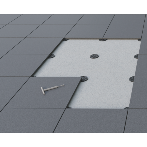 Plot Slim avec gomme acoustique H10/20 mm PP1020 pose Plot Slim avec gomme acoustique H10/20 mm PP1020 pose