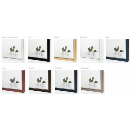 Paroi de douche fixe NORDIC FN-2001 Noir 80cm NORDIC Coloris