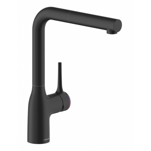 Mitigeur cuisine avec douchette MANIA - Bec haut - Noir Mat CU128117_1BM Mitigeur cuisine avec douchette MANIA - Bec haut - Noir Mat CU128117_1BM