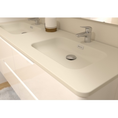 Meuble double vasque LUNA Blanc brillant 140cm avec miroir KATHY Luna-140-blanc-détail vasque