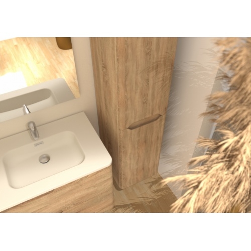 Meuble double vasque LUNA Bois Clair 140cm avec miroir KATHY Luna-140-bois clair_1 Meuble double vasque LUNA Bois Clair 140cm avec miroir KATHY Luna-140-bois clair_1