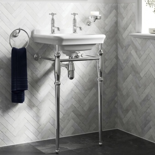 Mélangeur de lavabo rétro GUILD Chromé 2 trous GUILD 450 CHROME Mélangeur de lavabo rétro GUILD Chromé 2 trous GUILD 450 CHROME