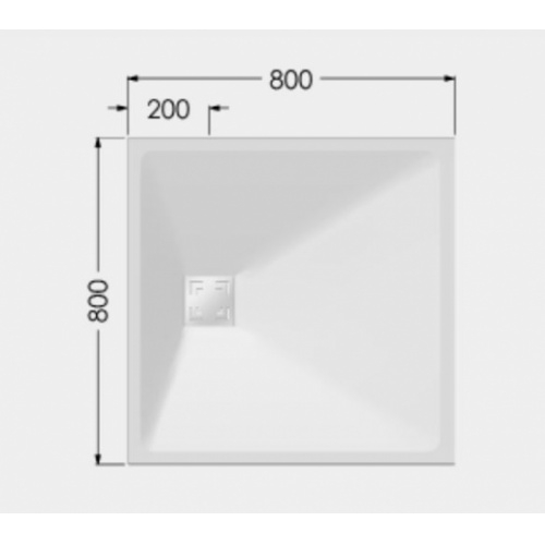 Receveur de douche adapté PMR et Séniors ONYX Exclusif Noir 80x80cm ONYX EXCLUSIF 80x80 Schéma Receveur de douche adapté PMR et Séniors ONYX Exclusif Noir 80x80cm ONYX EXCLUSIF 80x80 Schéma