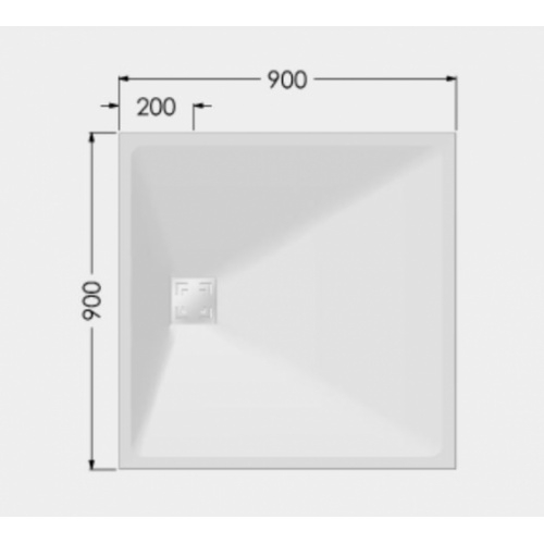 Receveur de douche adapté PMR et Séniors ONYX Exclusif Noir 90x90cm ONYX EXCLUSIF Blanc 90x90 Schéma Receveur de douche adapté PMR et Séniors ONYX Exclusif Noir 90x90cm ONYX EXCLUSIF Blanc 90x90 Schéma