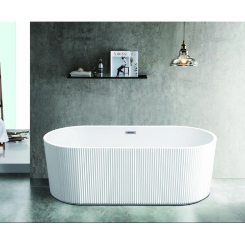 OLD Baignoire ilot NONNA cannelée 80x170cm Blanc