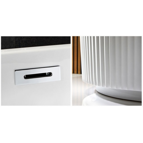 OLD Baignoire ilot NONNA cannelée 80x170cm Blanc C-4269-17_3