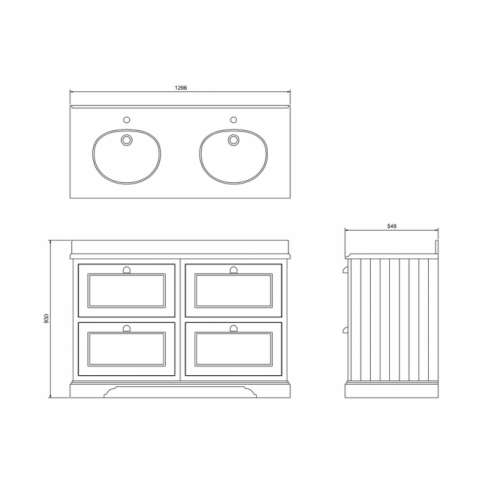 Meuble double vasque FREESTANDING Vert Mat FC10MG-BW12 Schéma Meuble double vasque FREESTANDING Vert Mat FC10MG-BW12 Schéma