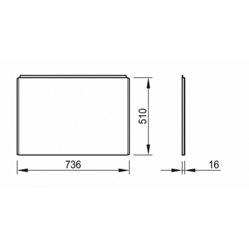 Tablier de baignoire latéral 70cm IS_Unilux_E4831