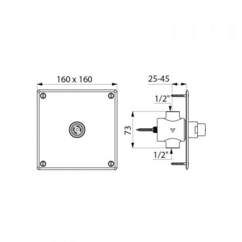 Robinet d'urinoir temporisé TEMPOSTOP cote_779427 Robinet d'urinoir temporisé TEMPOSTOP cote_779427