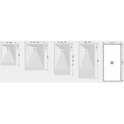 Receveur de douche adapté PMR et Séniors ONYX Exclusif Blanc 100X200cm Dimensions ONYX Receveur de douche adapté PMR et Séniors ONYX Exclusif Blanc 100X200cm Dimensions ONYX