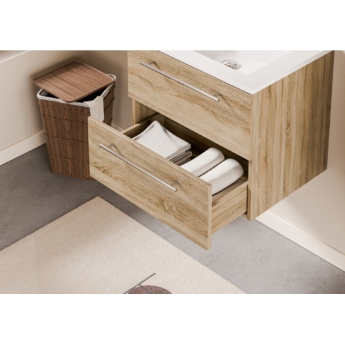 Meuble NEPTUNE Bois Clair 60 cm - SANS miroir Neptune 60 - Tiroir - Bois clair Meuble NEPTUNE Bois Clair 60 cm - SANS miroir Neptune 60 - Tiroir - Bois clair