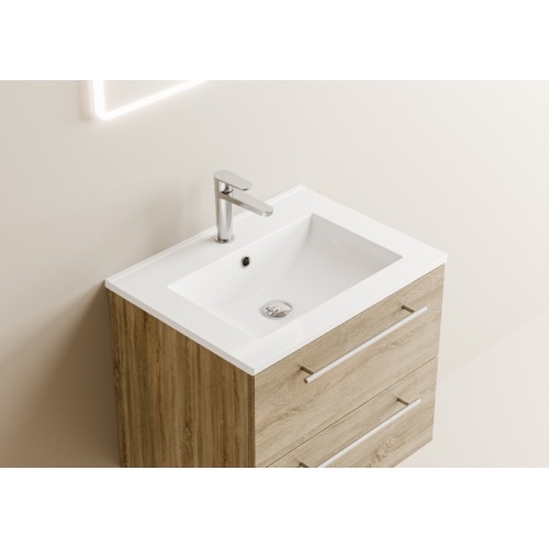 Meuble NEPTUNE Bois Clair 60 cm - SANS miroir Neptune 60 - Vasque - Bois clair Meuble NEPTUNE Bois Clair 60 cm - SANS miroir Neptune 60 - Vasque - Bois clair
