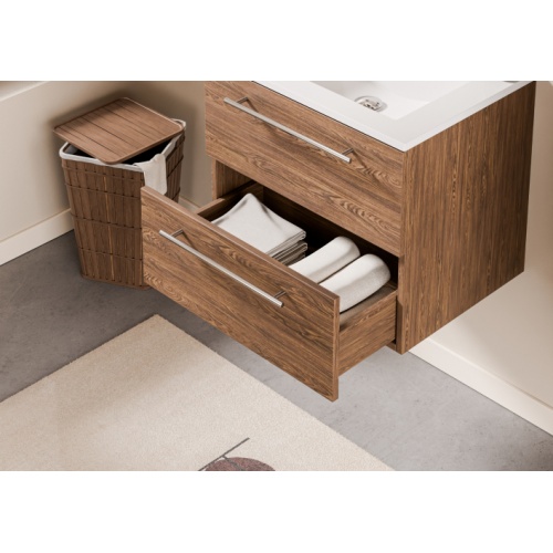 Meuble NEPTUNE Héritage Chêne 60 cm - Miroir Slim Neptune 60 - Tiroir - Heritage chene Meuble NEPTUNE Héritage Chêne 60 cm - Miroir Slim Neptune 60 - Tiroir - Heritage chene