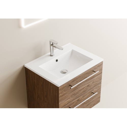 Meuble NEPTUNE Héritage Chêne 60 cm - Miroir Slim Neptune 60 - Vasque - Heritage chene Meuble NEPTUNE Héritage Chêne 60 cm - Miroir Slim Neptune 60 - Vasque - Heritage chene