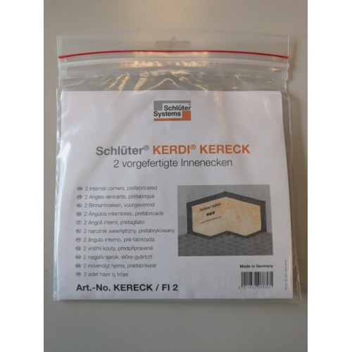 Lot de 2 angles rentrants 90° préformés étanches KERDI-KERECK FI kereck FI_2 Lot de 2 angles rentrants 90° préformés étanches KERDI-KERECK FI kereck FI_2