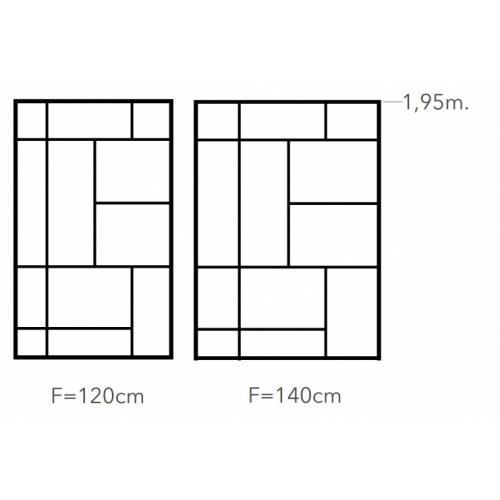 Paroi de douche fixe OT2000 Noir - Fabrik II 140cm IMAGIK FABRIK II Paroi de douche fixe OT2000 Noir - Fabrik II 140cm IMAGIK FABRIK II