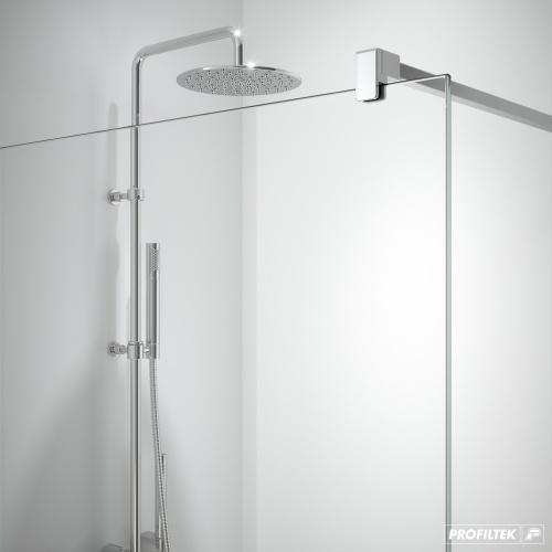 Paroi de douche fixe OT2000 Transparent - Chromé - 120cm Vidrio-Transparente Paroi de douche fixe OT2000 Transparent - Chromé - 120cm Vidrio-Transparente