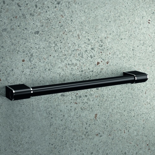 Barre d'appui droite adaptée PMR et Séniors, ONYX II Black Edition - 600 mm AMZ_12803BLK-LS Barre d'appui droite adaptée PMR et Séniors, ONYX II Black Edition - 600 mm AMZ_12803BLK-LS