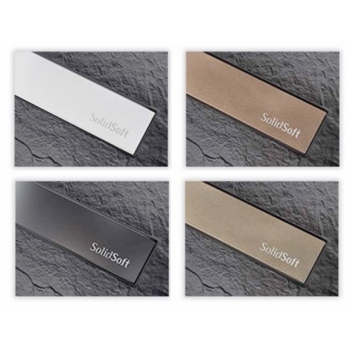 Supplément Grille couleur Solid Soft Linear Drain - Or Brossé Grille couleur Supplément Grille couleur Solid Soft Linear Drain - Or Brossé Grille couleur