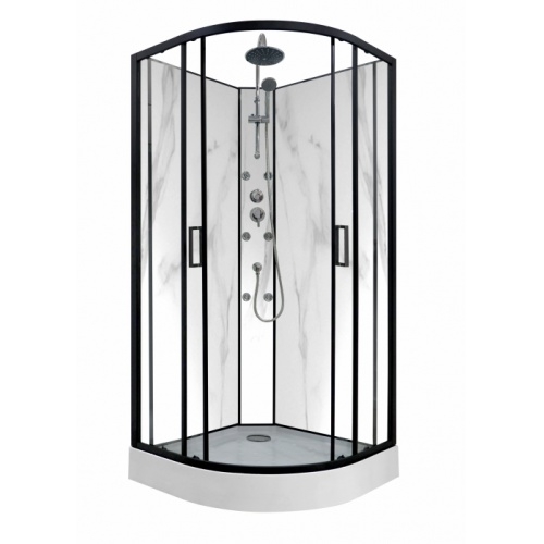 Cabine 1/4 de rond INDUSTRY ROUND Marble - 90cm Cabine 1/4 de rond INDUSTRY ROUND Marble - 90cm