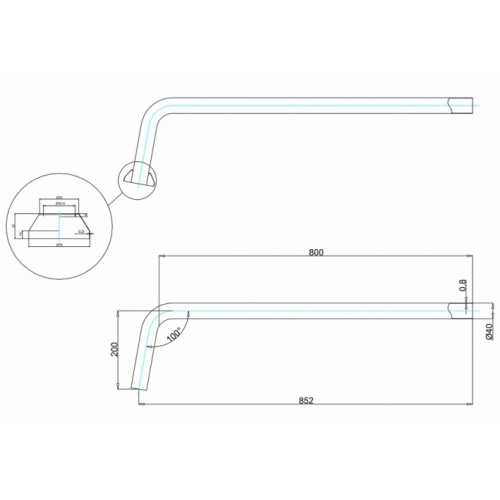 Tuyau de connexion de siphon en P CLEARWATER - W21 W21_LD_1