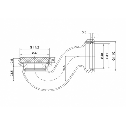 Siphon plat CLEARWATER CW3 CW3_LD Siphon plat CLEARWATER CW3 CW3_LD