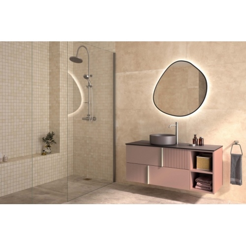 Meuble de salle de bain CANOPEE Laque Myrtille satiné Meuble de salle de bain CANOPEE Laque Myrtille satiné