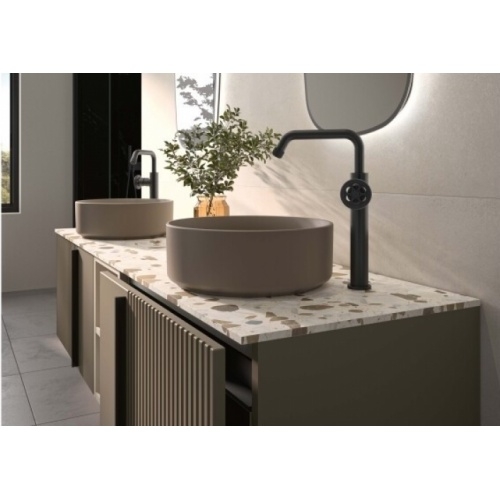 Meuble de salle de bain CANOPEE Laque Cacao satiné Meuble de salle de bain CANOPEE Laque Cacao satiné