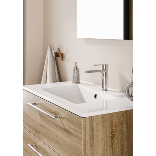 Meuble NEPTUNE Bois Clair 80 cm - Miroir Slim Neptune 80 - Cote - Bois clair Meuble NEPTUNE Bois Clair 80 cm - Miroir Slim Neptune 80 - Cote - Bois clair