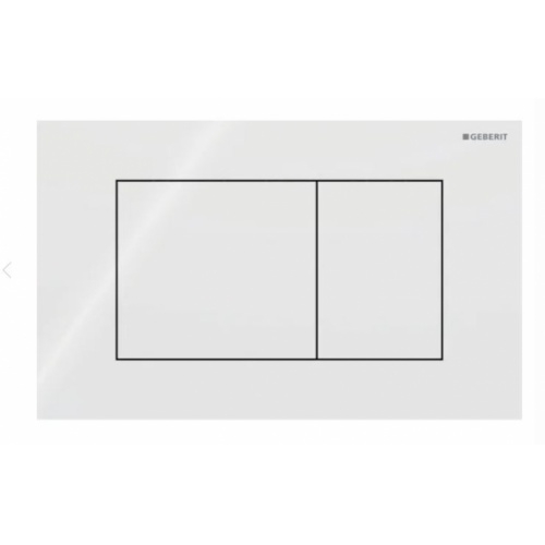 Plaque de déclenchement Geberit Sigma40 Verre Blanc Plaque de déclenchement Geberit Sigma40 Verre Blanc