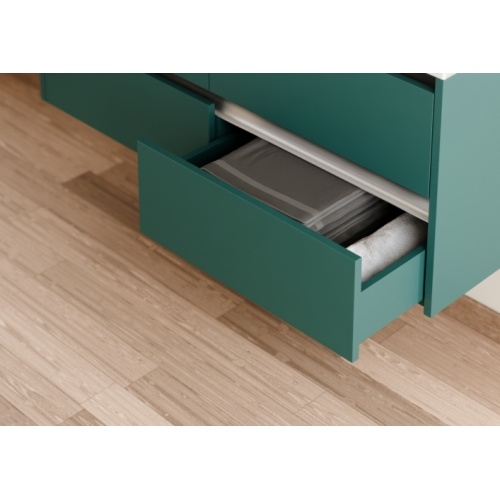 Meuble double vasque JUPITER 3.0 Bleu Canard 120cm avec Miroir REFLET Jupiter 120 - Tiroir - Bleu canard Meuble double vasque JUPITER 3.0 Bleu Canard 120cm avec Miroir REFLET Jupiter 120 - Tiroir - Bleu canard