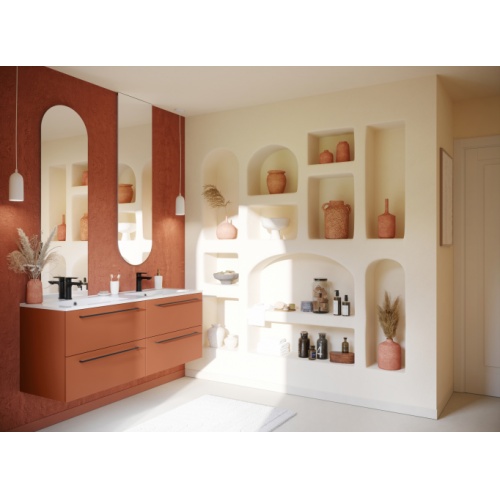 Meuble double vasque SWING Terracotta HD_SWING_TERRACOTTA_Douce escale _Vue2_rvb