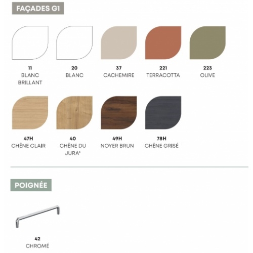 Meuble 2 tiroirs CHANGO Blanc Mat 60cm Coloris Chango Meuble 2 tiroirs CHANGO Blanc Mat 60cm Coloris Chango