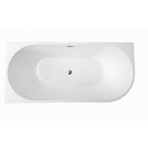 Baignoire d'angle NONNA cannelée 80x170cm Blanc - Angle à gauche C-4239 Dessus - Gauche Baignoire d'angle NONNA cannelée 80x170cm Blanc - Angle à gauche C-4239 Dessus - Gauche