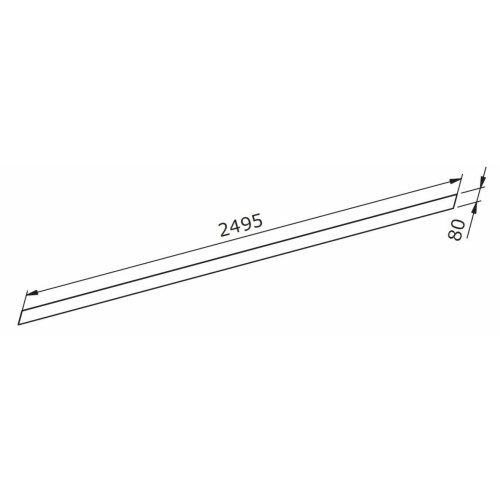 Bande métallique pour montage de 2 panneaux en alignement sans profilé KINWALLBAND01 Bande métallique pour montage de 2 panneaux en alignement sans profilé KINWALLBAND01