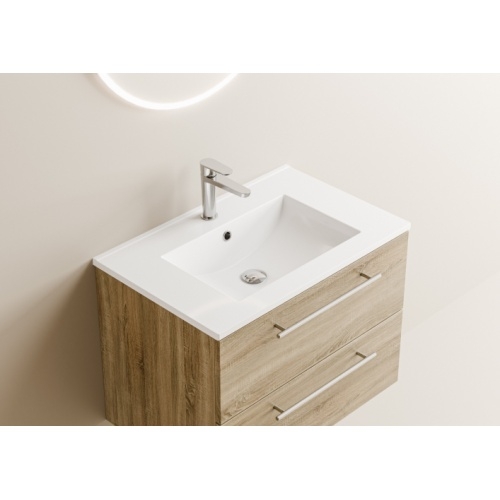 Meuble NEPTUNE Bois Clair 70 cm - SANS miroir Neptune 70 - Vasque - Bois clair