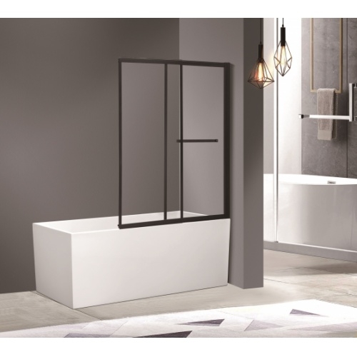 Pare-bain coulissant LOFT BLACK 1200x1400 mm Profilé Noir Pare-bain coulissant LOFT BLACK 1200x1400 mm Profilé Noir