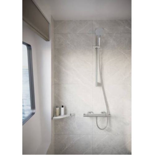 Tablette d'angle AddStoris Q Chromé 41741000_3 Tablette d'angle AddStoris Q Chromé 41741000_3