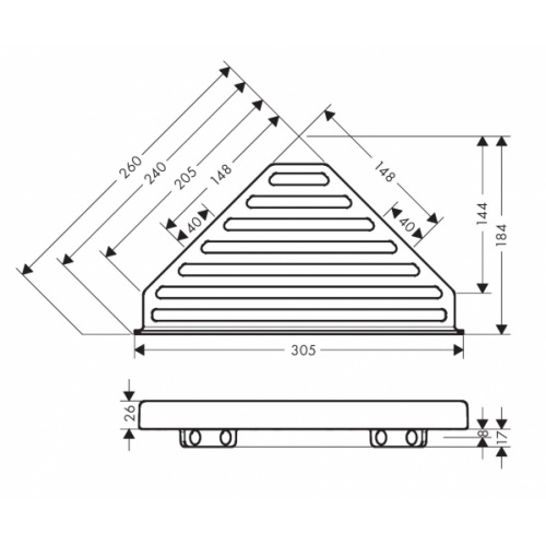 Tablette d'angle AddStoris Q Blanc Mat 41741000_1 Tablette d'angle AddStoris Q Blanc Mat 41741000_1