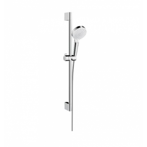 Ensemble de douche Crometta Vario EcoSmart Blanc/Chromé