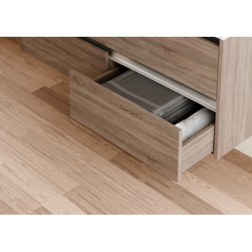 Meuble double vasque JUPITER 3.0 Bois Foncé 120 cm avec Miroir REFLET Jupiter 120 - Tiroir - Bois fonce Meuble double vasque JUPITER 3.0 Bois Foncé 120 cm avec Miroir REFLET Jupiter 120 - Tiroir - Bois fonce