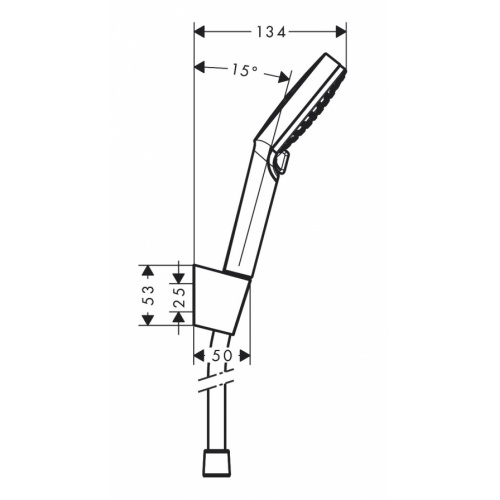 Ensemble support mural et douchette Crometta Vario EcoSmart avec flexible de douche 160cm 26 694 000_1 Ensemble support mural et douchette Crometta Vario EcoSmart avec flexible de douche 160cm 26 694 000_1