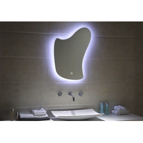 Meuble NEPTUNE Bois Clair 60 cm - Miroir Organic 33