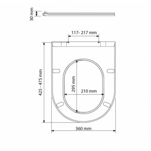 Abattant Tissot Pro D-ECO Blanc* D-Eco Abattant Tissot Pro D-ECO Blanc* D-Eco
