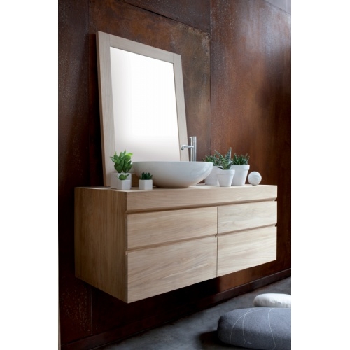 Meuble de salle de bains STREET en Teck 120cm (sans vasque) Street (1)