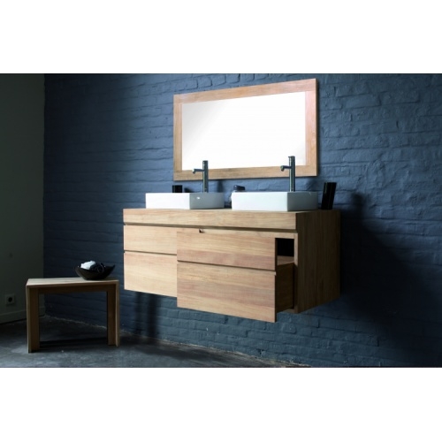 Meuble de salle de bains STREET en Teck 120cm (sans vasque) Street (5)