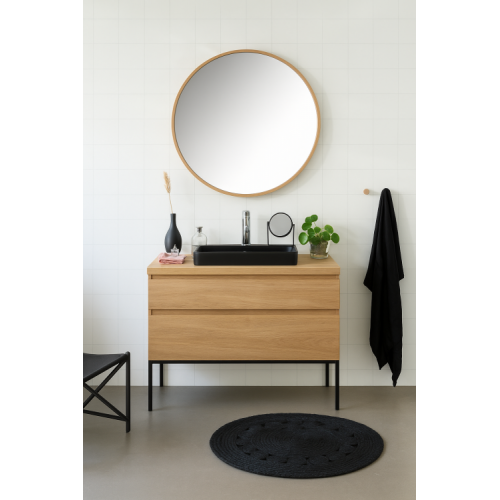 Piétement métal pour meuble STREET 90 - Noir Mat Street (2)