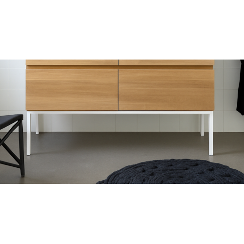 Piétement métal pour meuble STREET 120 - Blanc Mat