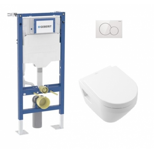Pack WC Geberit UP320 + Cuvette Architectura TwistFlush + Plaque Sigma blanche*