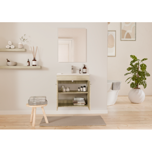 Meuble de salle de bain MINAO 60 en kit - 2 portes - Bois Clair TIXIT_60_PORTES_BOIS_CLAIR_OUVERTES Meuble de salle de bain MINAO 60 en kit - 2 portes - Bois Clair TIXIT_60_PORTES_BOIS_CLAIR_OUVERTES